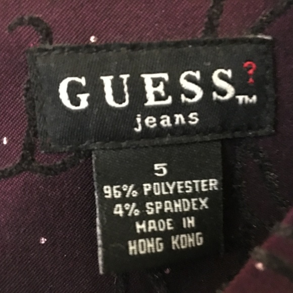 Guess Jeans, Mini Dress, Polyester, Color Purple - Picture 4 of 8